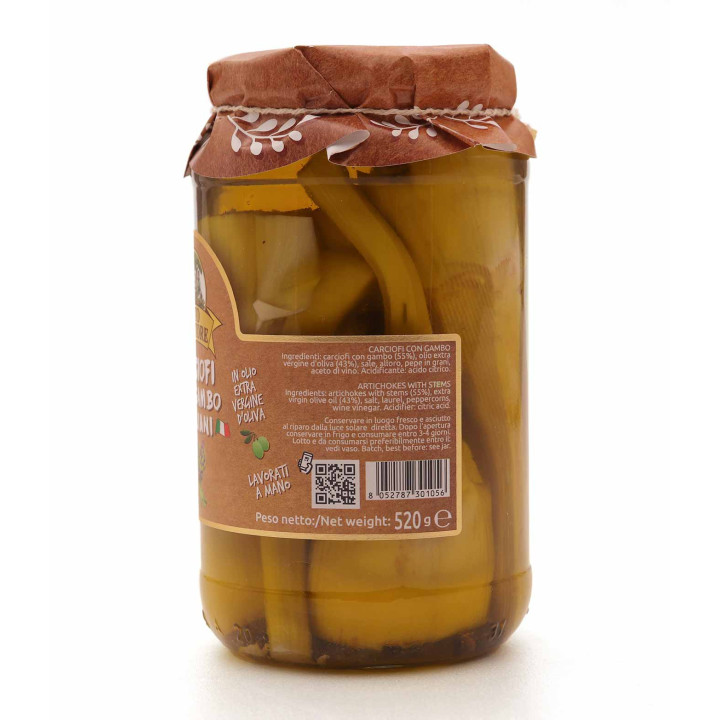 Artischocken mit Stiel in Öl | Molise.Store