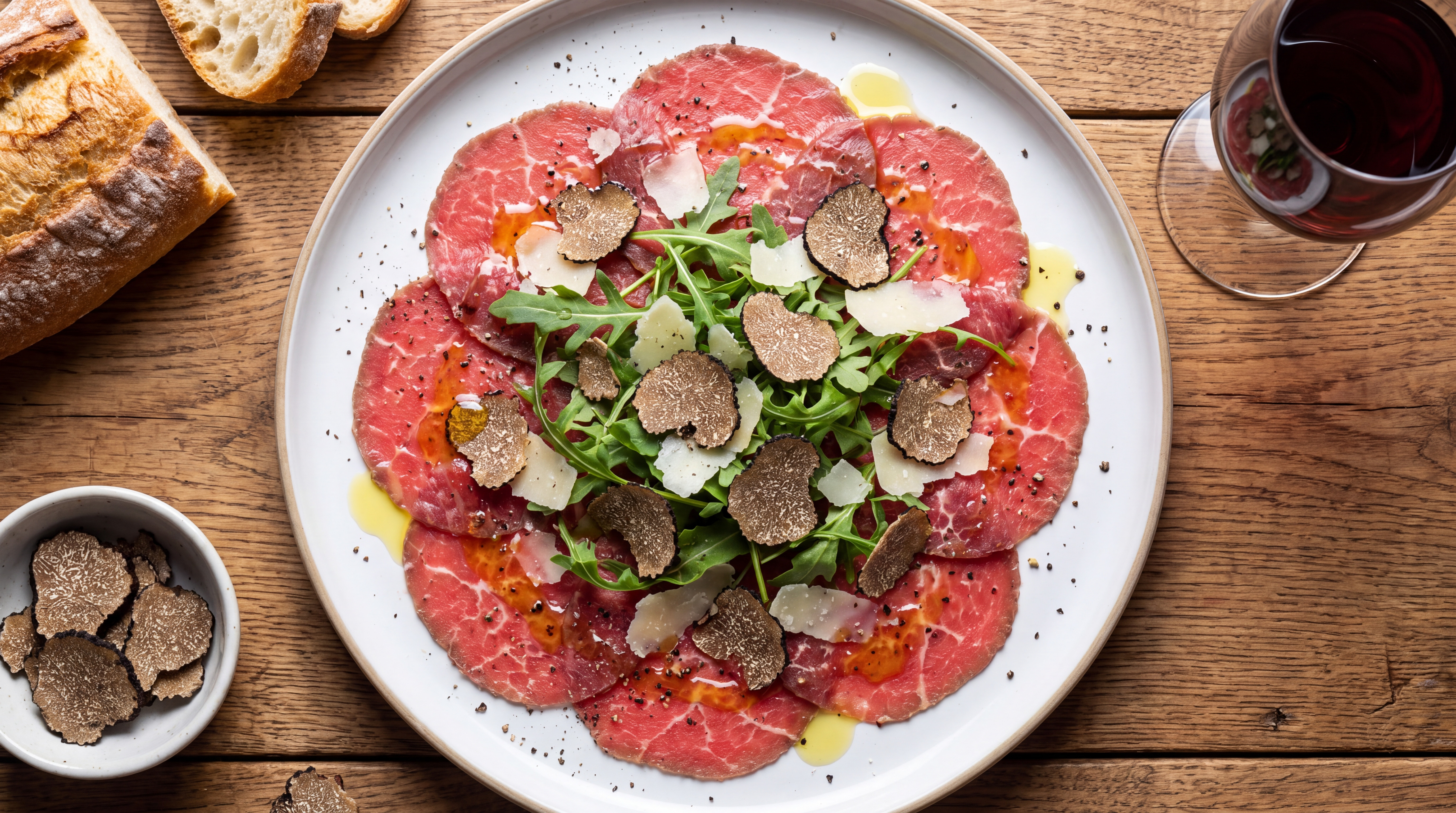 Carpaccio di carne al tartufo nero